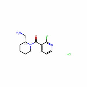 (2-(Aminomethyl)piperidin-1-yl)(2-chloropyridin-3-yl)methanone hydrochloride