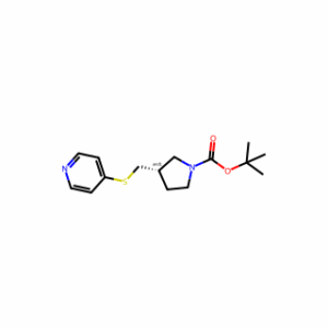 tert-Butyl 3-((pyridin-4-ylthio)methyl)pyrrolidine-1-carboxylate