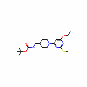 tert-Butyl ((1-(6-ethoxy-2-(methylthio)pyrimidin-4-yl)piperidin-4-yl)methyl)carbamate
