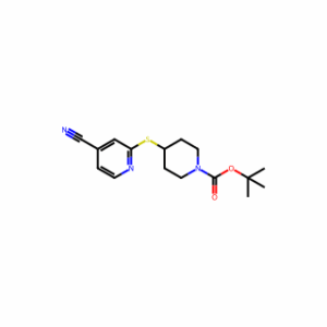 tert-Butyl 4-((4-cyanopyridin-2-yl)thio)piperidine-1-carboxylate