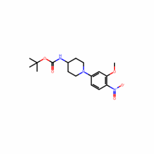 tert-Butyl (1-(3-methoxy-4-nitrophenyl)piperidin-4-yl)carbamate