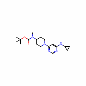 tert-Butyl (1-(6-(cyclopropylamino)pyrimidin-4-yl)piperidin-4-yl)(methyl)carbamate