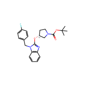 (R)-tert-Butyl 3-((1-(4-fluorobenzyl)-1H-benzo[d]imidazol-2-yl)oxy)pyrrolidine-1-carboxylate