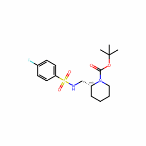 tert-Butyl 2-((4-fluorophenylsulfonamido)methyl)piperidine-1-carboxylate