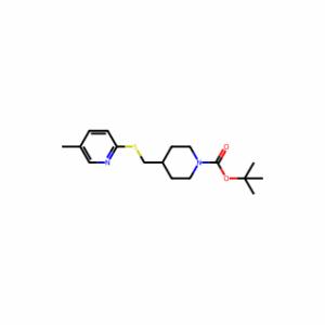 tert-Butyl 4-(((5-methylpyridin-2-yl)thio)methyl)piperidine-1-carboxylate
