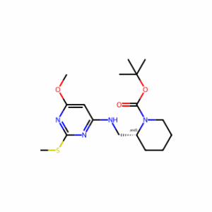 tert-Butyl 2-(((6-methoxy-2-(methylthio)pyrimidin-4-yl)amino)methyl)piperidine-1-carboxylate