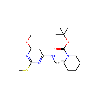 tert-Butyl 2-(((6-methoxy-2-(methylthio)pyrimidin-4-yl)amino)methyl)piperidine-1-carboxylate