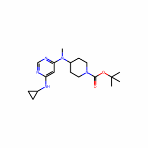 tert-Butyl 4-((6-(cyclopropylamino)pyrimidin-4-yl)(methyl)amino)piperidine-1-carboxylate