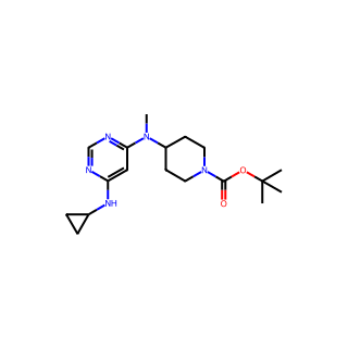 tert-Butyl 4-((6-(cyclopropylamino)pyrimidin-4-yl)(methyl)amino)piperidine-1-carboxylate