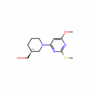 (1-(6-Methoxy-2-(methylthio)pyrimidin-4-yl)piperidin-3-yl)methanol