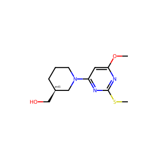 (1-(6-Methoxy-2-(methylthio)pyrimidin-4-yl)piperidin-3-yl)methanol