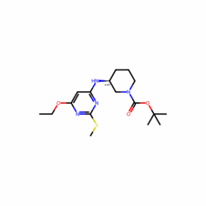 tert-Butyl 3-((6-ethoxy-2-(methylthio)pyrimidin-4-yl)amino)piperidine-1-carboxylate