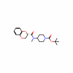 tert-Butyl 4-(N-methyl-2,3-dihydrobenzo[b][1,4]dioxine-2-carboxamido)piperidine-1-carboxylate