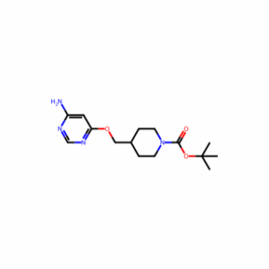 tert-Butyl 4-(((6-aminopyrimidin-4-yl)oxy)methyl)piperidine-1-carboxylate