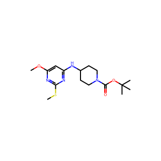 tert-Butyl 4-((6-methoxy-2-(methylthio)pyrimidin-4-yl)amino)piperidine-1-carboxylate