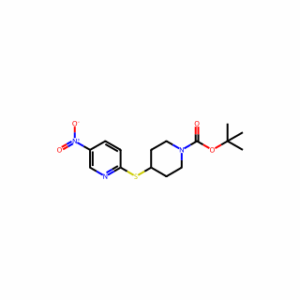 Tert-Butyl 4-((5-Nitropyridin-2-Yl)Thio)Piperidine-1-Carboxylate