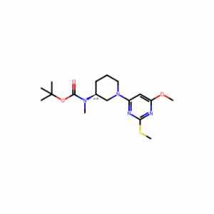 tert-Butyl (1-(6-methoxy-2-(methylthio)pyrimidin-4-yl)piperidin-3-yl)(methyl)carbamate