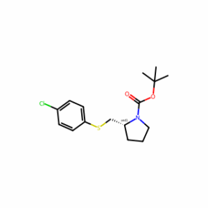 tert-Butyl 2-(((4-chlorophenyl)thio)methyl)pyrrolidine-1-carboxylate