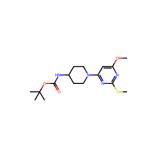 tert-Butyl (1-(6-methoxy-2-(methylthio)pyrimidin-4-yl)piperidin-4-yl)carbamate