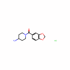 (4-Aminopiperidin-1-yl)(benzo[d][1,3]dioxol-5-yl)methanone hydrochloride