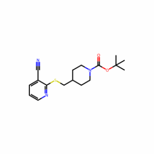 tert-Butyl 4-(((3-cyanopyridin-2-yl)thio)methyl)piperidine-1-carboxylate