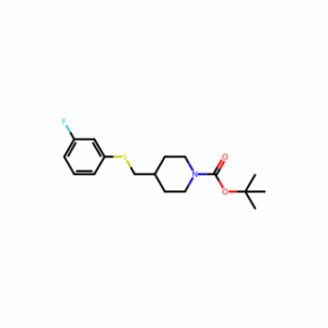 tert-Butyl 4-(((3-fluorophenyl)thio)methyl)piperidine-1-carboxylate