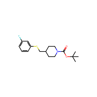 tert-Butyl 4-(((3-fluorophenyl)thio)methyl)piperidine-1-carboxylate