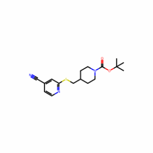 tert-Butyl 4-(((4-cyanopyridin-2-yl)thio)methyl)piperidine-1-carboxylate