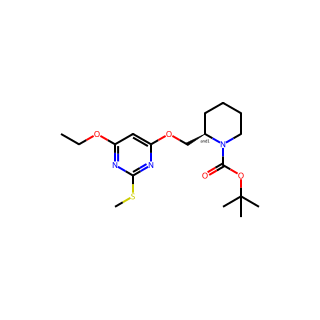 tert-Butyl 2-(((6-ethoxy-2-(methylthio)pyrimidin-4-yl)oxy)methyl)piperidine-1-carboxylate