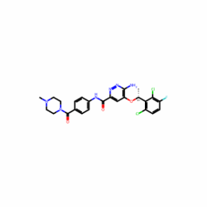 (R)-6-Amino-5-(1-(2,6-dichloro-3-fluorophenyl)ethoxy)-N-(4-(4-methylpiperazine-1-carbonyl)phenyl)pyridazine-3-carboxamide