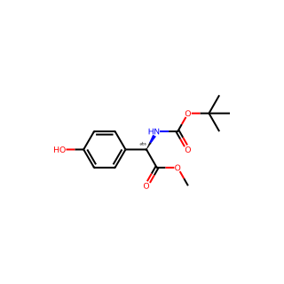 (R)-Methyl 2-((tert-butoxycarbonyl)amino)-2-(4-hydroxyphenyl)acetate