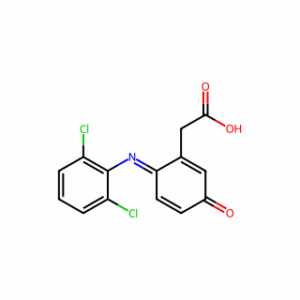 (6E)-6-[(2,6-Dichlorophenyl)imino]-3-oxo-1,4-cyclohexadiene-1-acetic acid