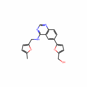 (5-(4-(((5-Methylfuran-2-yl)methyl)amino)quinazolin-6-yl)furan-2-yl)methanol