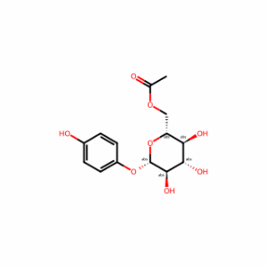 β-D-Glucopyranoside, 4-hydroxyphenyl, 6-acetate