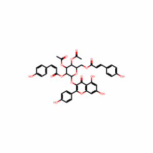 (E)-3″,4″-Di-O-Acetyl-2″,6″-Di-O-p-Coumaroylastragalin
