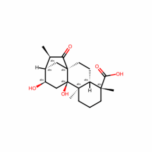 Kauran-18-oic acid, 9,12-dihydroxy-15-oxo-, (4α,12β)-