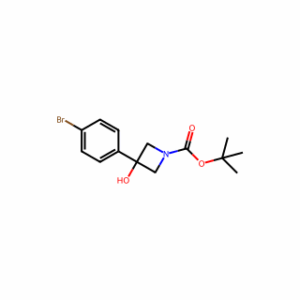 tert-Butyl 3-(4-bromophenyl)-3-hydroxyazetidine-1-carboxylate