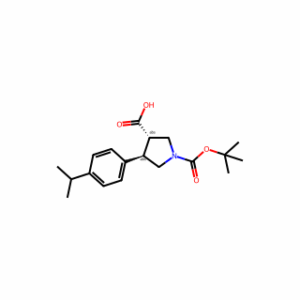 (3S,4R)-1-(tert-Butoxycarbonyl)-4-(4-isopropylphenyl)pyrrolidine-3-carboxylic acid