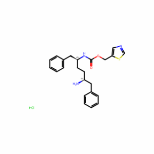 Thiazol-5-ylmethyl ((2S,5S)-5-amino-1,6-diphenylhexan-2-yl)carbamate hydrochloride