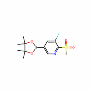 (5-FLUORO-6-(METHYLSULFONYL)PYRIDIN-3-YL)BORONIC ACID PINACOL ESTER