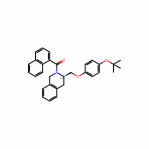 (3-((4-(tert-Butoxy)phenoxy)methyl)-3,4-dihydroisoquinolin-2(1H)-yl)(naphthalen-1-yl)methanone