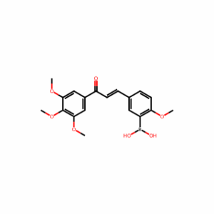 (E)-(2-Methoxy-5-(3-oxo-3-(3,4,5-trimethoxyphenyl)prop-1-en-1-yl)phenyl)boronic acid