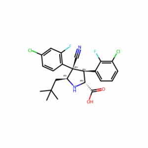 (3S,4R,5S)-rel-3-(3-Chloro-2-fluorophenyl)-4-(4-chloro-2-fluorophenyl)-4-cyano-5-neopentylpyrrolidine-2-carboxylic acid