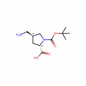 (2S,4S)-4-(aminomethyl)-1-(tert-butoxycarbonyl)pyrrolidine-2-carboxylic acid