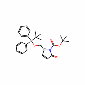tert-butyl (S)-2-(((tert-butyldiphenylsilyl)oxy)methyl)-5-oxo-2,5-dihydro-1H-pyrrole-1-carboxylate