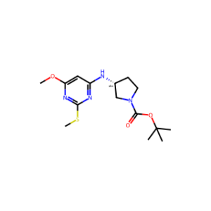 (R)-tert-Butyl 3-((6-methoxy-2-(methylthio)pyrimidin-4-yl)amino)pyrrolidine-1-carboxylate