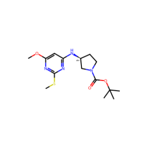 (S)-tert-Butyl 3-((6-methoxy-2-(methylthio)pyrimidin-4-yl)amino)pyrrolidine-1-carboxylate