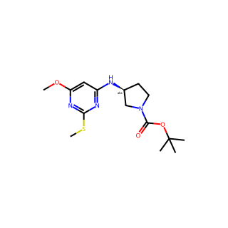 (S)-tert-Butyl 3-((6-methoxy-2-(methylthio)pyrimidin-4-yl)amino)pyrrolidine-1-carboxylate
