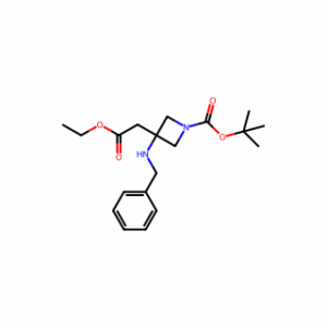 Tert-Butyl 3-(Benzylamino)-3-(2-Ethoxy-2-Oxoethyl)Azetidine-1-Carboxylate