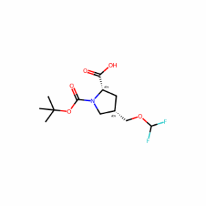 (2S,4S)-1-tert-butoxycarbonyl-4-(difluoromethoxymethyl)pyrrolidine-2-carboxylic acid